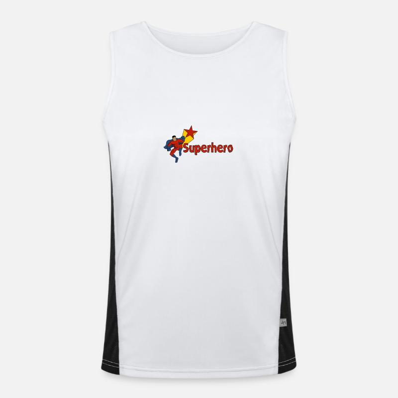 Superhero Comic Superhero - Ideal Gift Idea Men's Functional Contrast Tank Top 