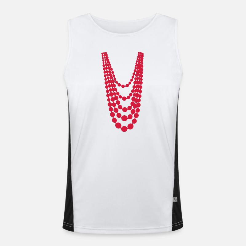 Collier de perles Débardeur respirant contrasté Homme 