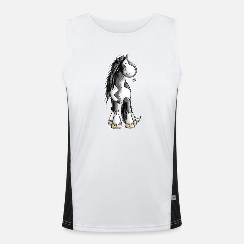 Tinker mit Blümchen Funktionelles Kontrast-Tank Top für Männer 