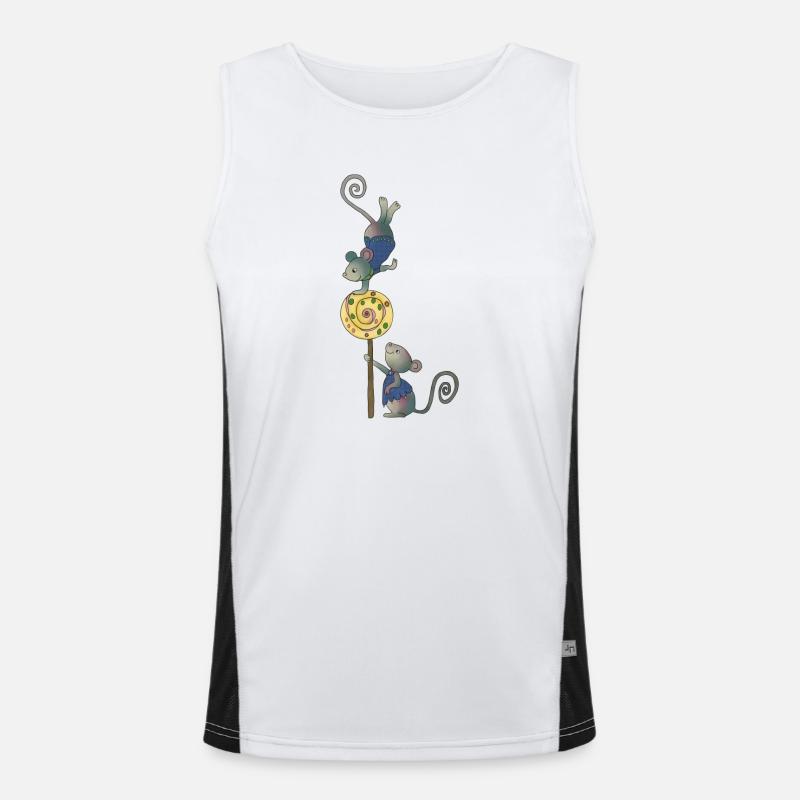 Mäusefest Funktionelles Kontrast-Tank Top für Männer 