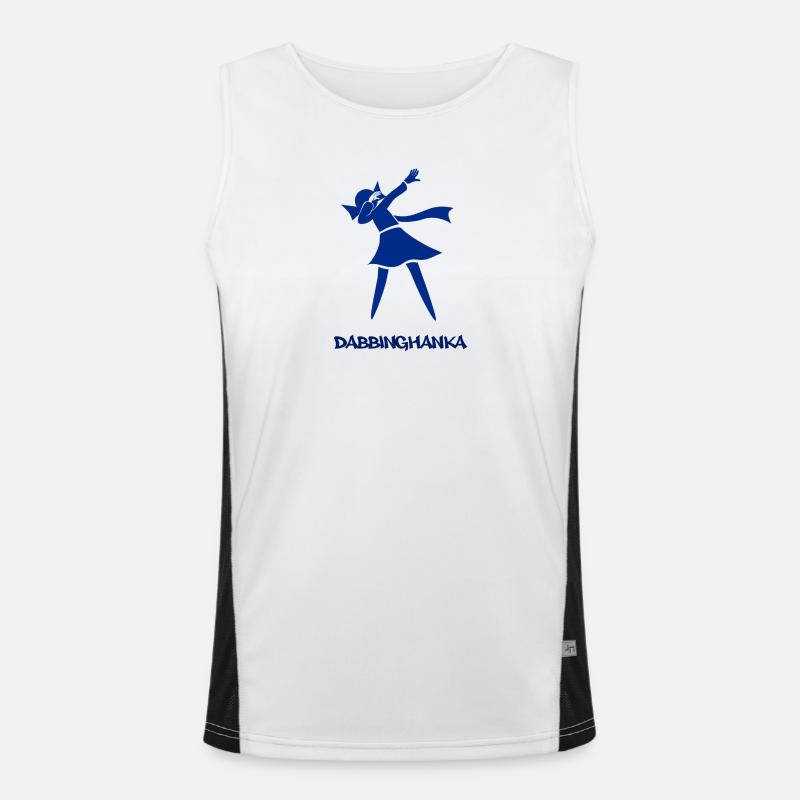 DABBING HANKA Funktionelles Kontrast-Tank Top für Männer 