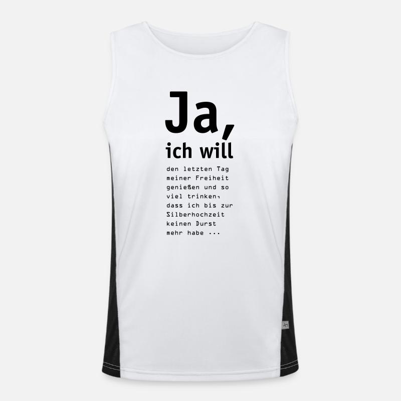 bachelor03 Funktionelles Kontrast-Tank Top für Männer 