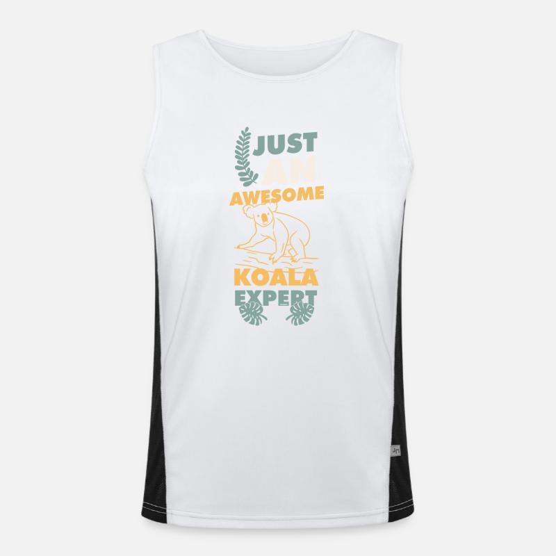 Koala Experte Kind Baby Geschenk Funktionelles Kontrast-Tank Top für Männer 
