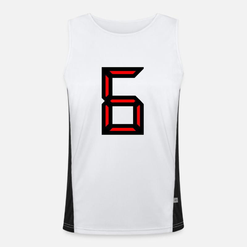 6. 6 YEARS. 6th ANNIVERSARY. BIRTHDAY 6 YEARS. SIX Men's Functional Contrast Tank Top 