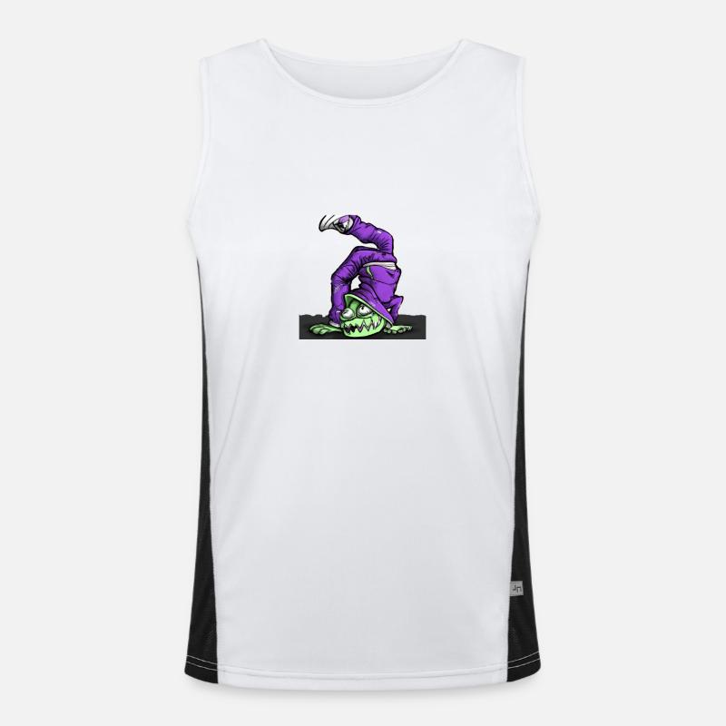 Breakdance Monster Débardeur respirant contrasté Homme 