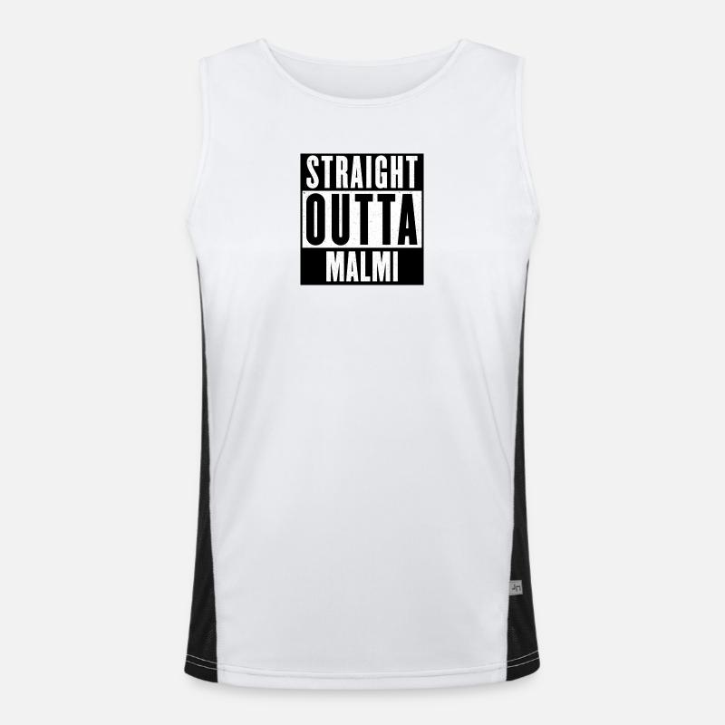 Straight Outta Malmi Men's Functional Contrast Tank Top 