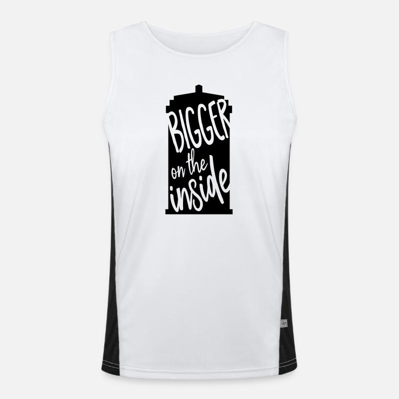 Bigger on the inside Men's Functional Contrast Tank Top 