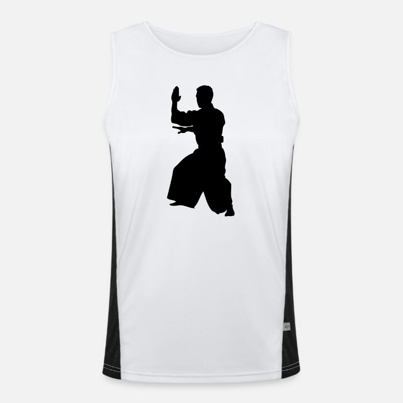 Aikido Funktionelles Kontrast-Tank Top für Männer 