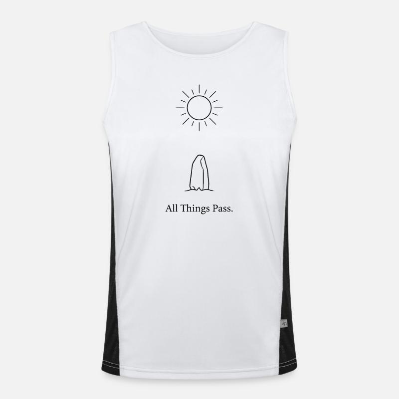 All Things Pass Men's Functional Contrast Tank Top 
