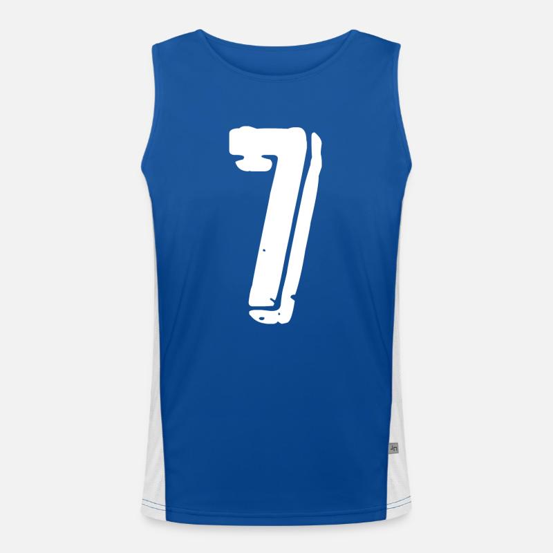 7 Number jersey Men's Functional Contrast Tank Top 