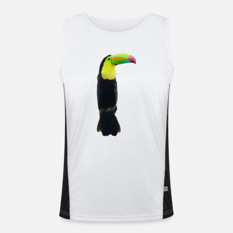 Der meisterhafte Tocan Funktionelles Kontrast-Tank Top für Männer 