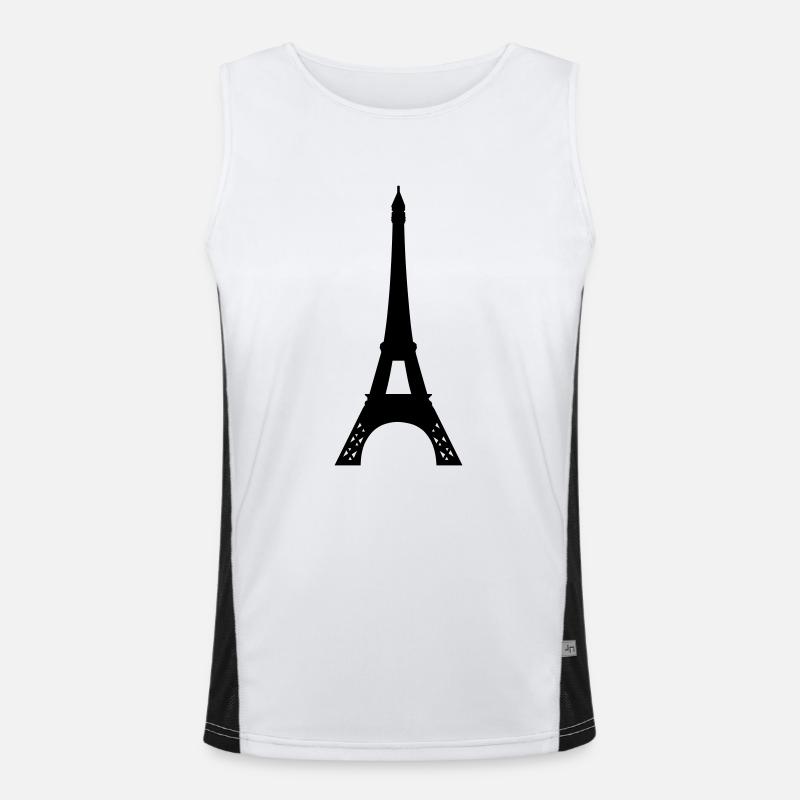 tour eiffel Débardeur respirant contrasté Homme 