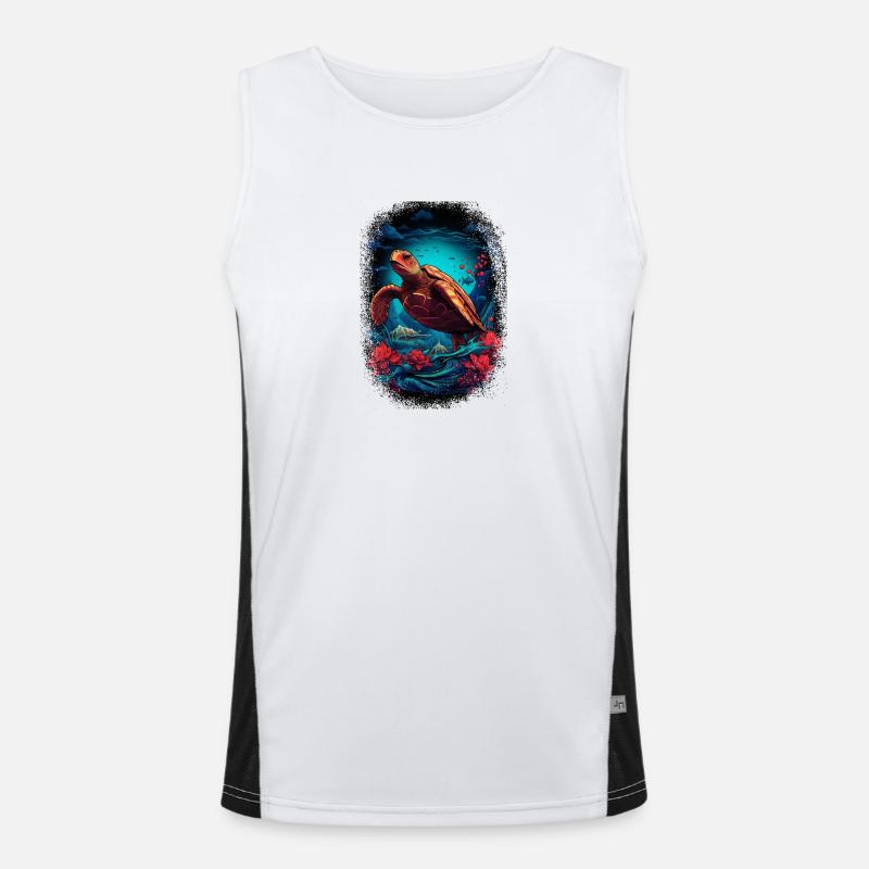 bird cool geek statement 1960s pride present idea Funktionelles Kontrast-Tank Top für Männer 