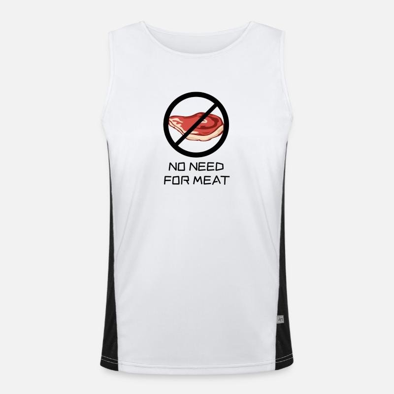 Pas besoin de viande - il n’est pas nécessaire que ce soit de la viande Débardeur respirant contrasté Homme 