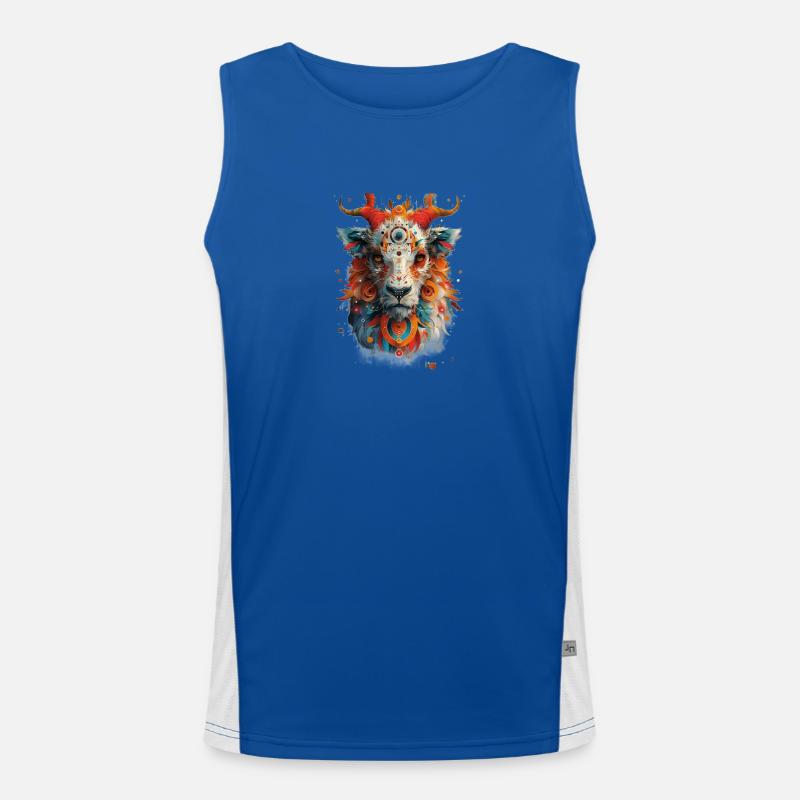 Tier Design Funktionelles Kontrast-Tank Top für Männer 