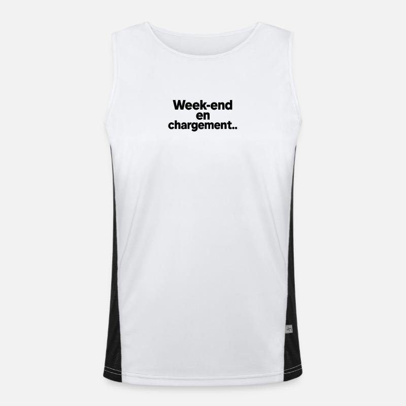 Wochenende als Verantwortlicher Funktionelles Kontrast-Tank Top für Männer 