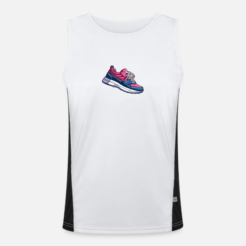 Bi Pride Schuhe Funktionelles Kontrast-Tank Top für Männer 