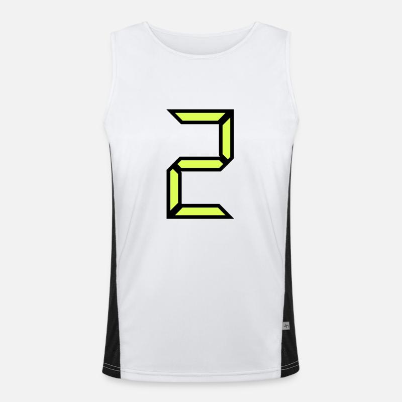 2 JAHRE. 2. JUBILÄUM. GEBURTSTAG 2 JAHRE. 2 Funktionelles Kontrast-Tank Top für Männer 