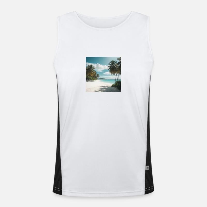Plage de rêve Débardeur respirant contrasté Homme 