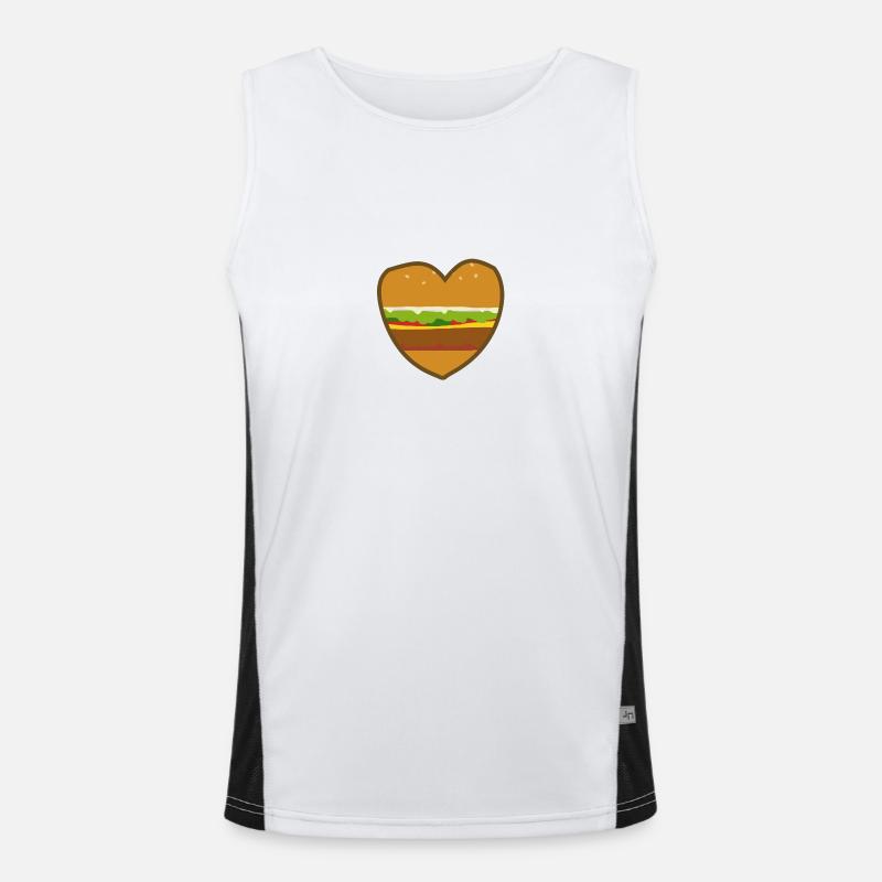 Burger Love Débardeur respirant contrasté Homme 