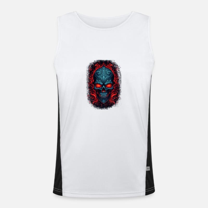 back skeleton costume gifts present idea gift idea Funktionelles Kontrast-Tank Top für Männer 