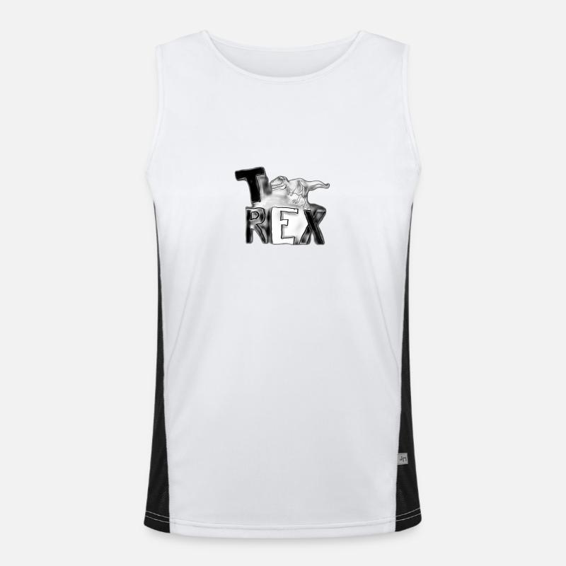 T-REX Logo Débardeur respirant contrasté Homme 