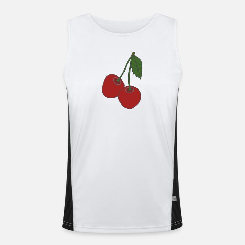 cherries Men's Functional Contrast Tank Top 