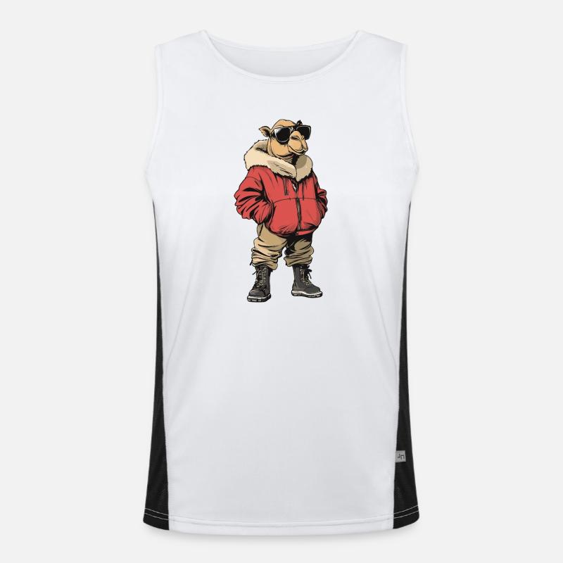 Kamel Cool Winter Funktionelles Kontrast-Tank Top für Männer 