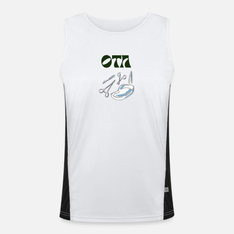 Operationstechnische Assistenz Logo  Funktionelles Kontrast-Tank Top für Männer 