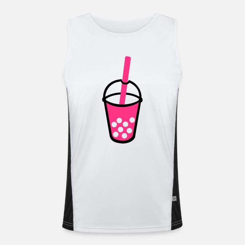 Bubble Tea Men's Functional Contrast Tank Top 