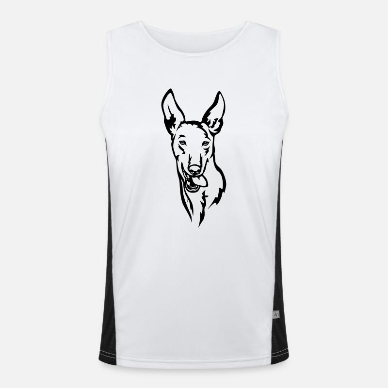 Podenco Head Men's Functional Contrast Tank Top 