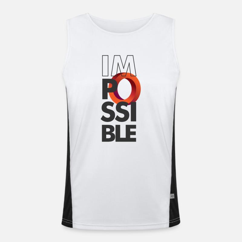 imPossible Circle Men's Functional Contrast Tank Top 
