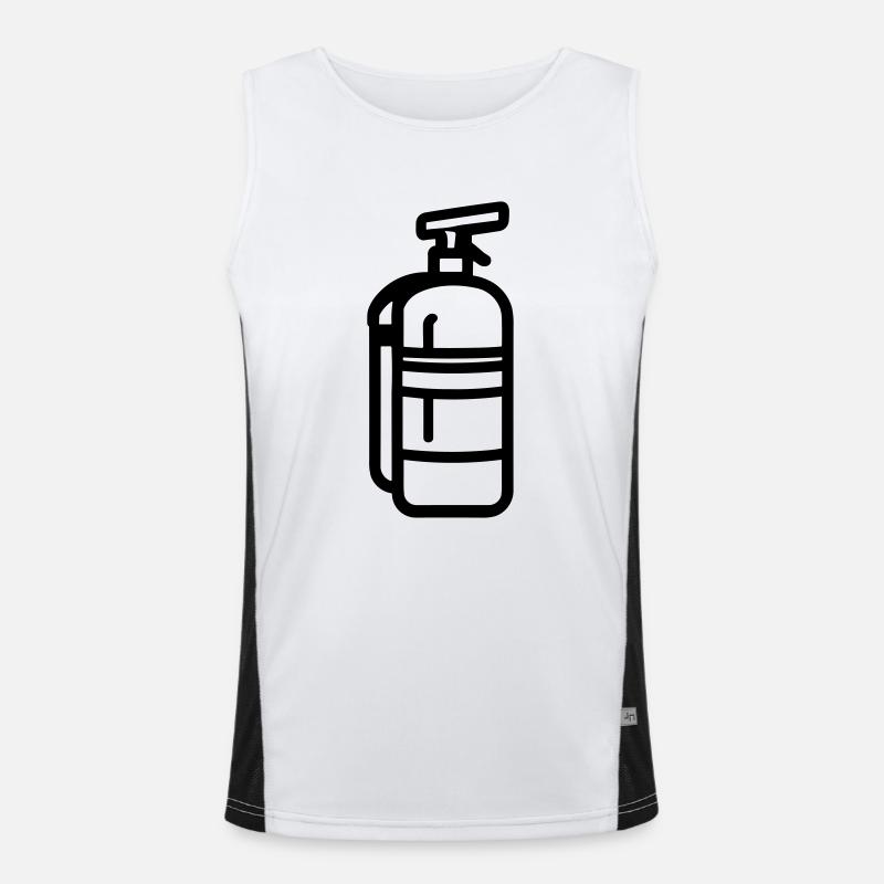 fire extinguisher Men's Functional Contrast Tank Top 