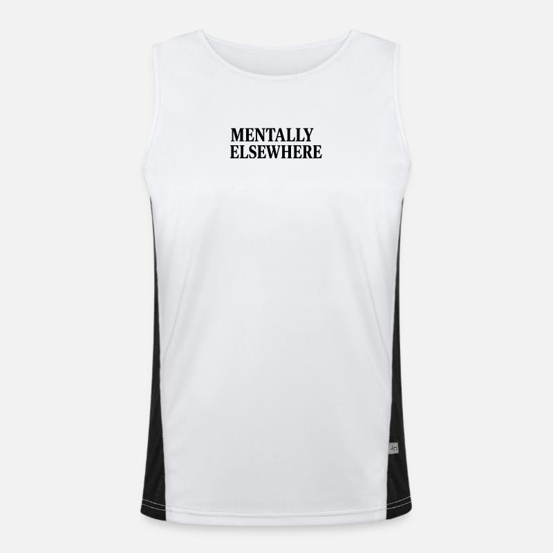 MENTALLY ELSEWHERE Men's Functional Contrast Tank Top 