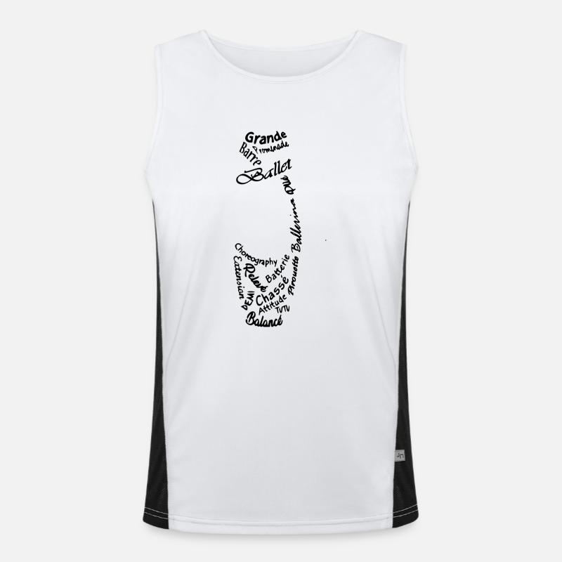 Tippwörter Funktionelles Kontrast-Tank Top für Männer 