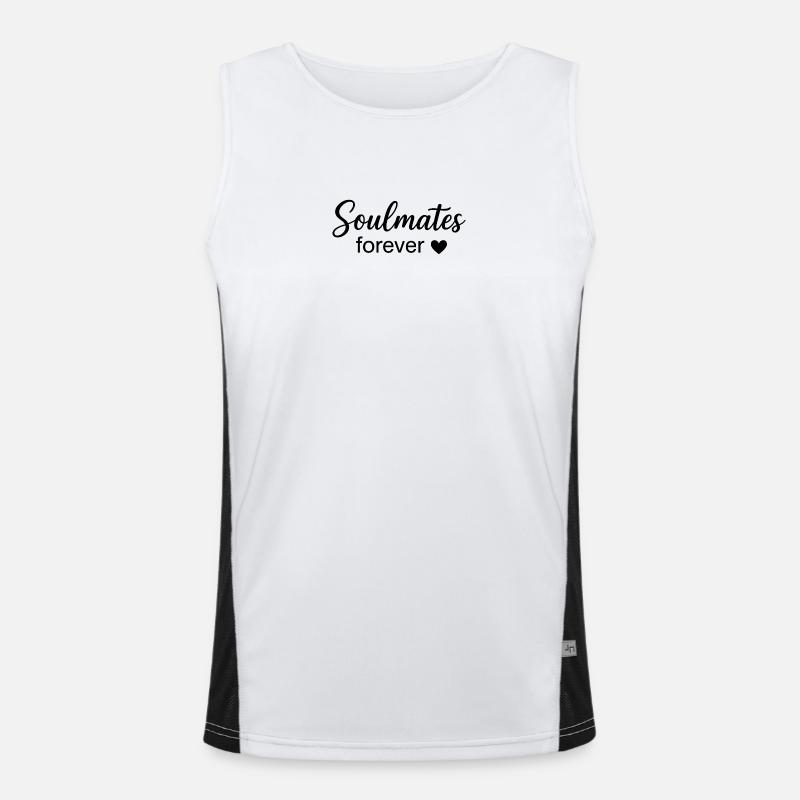 Eternal Souls Boho Schriften-Design Funktionelles Kontrast-Tank Top für Männer 
