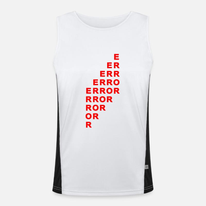 Error Saying Proverbs Men's Functional Contrast Tank Top 