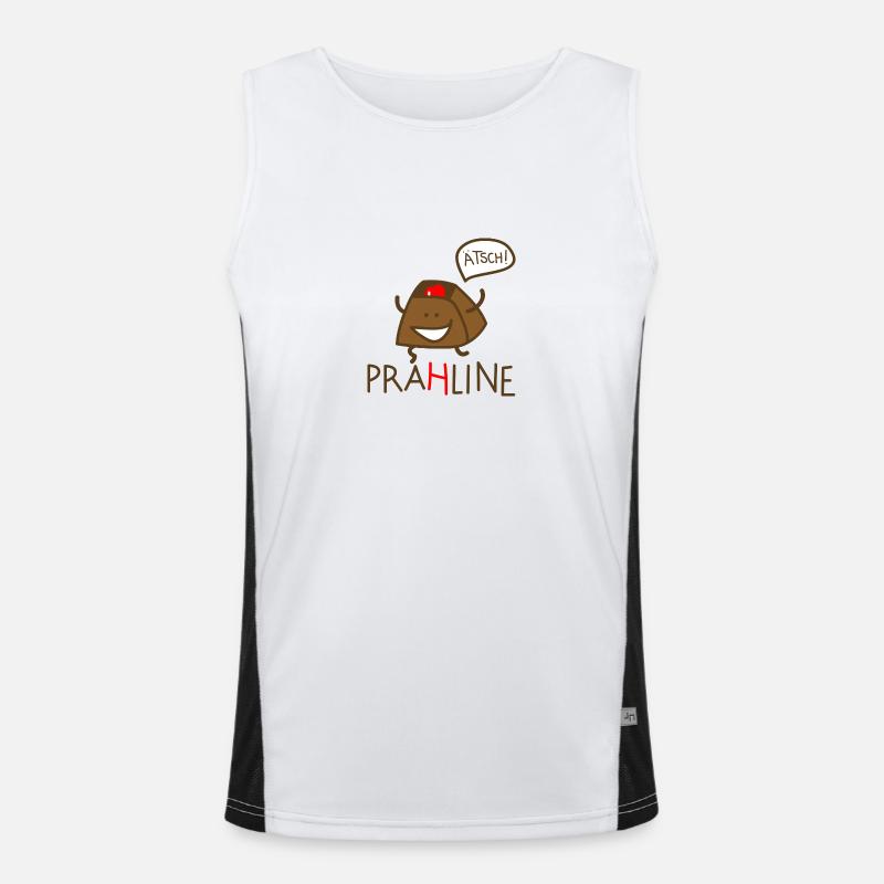 Praline Funktionelles Kontrast-Tank Top für Männer 