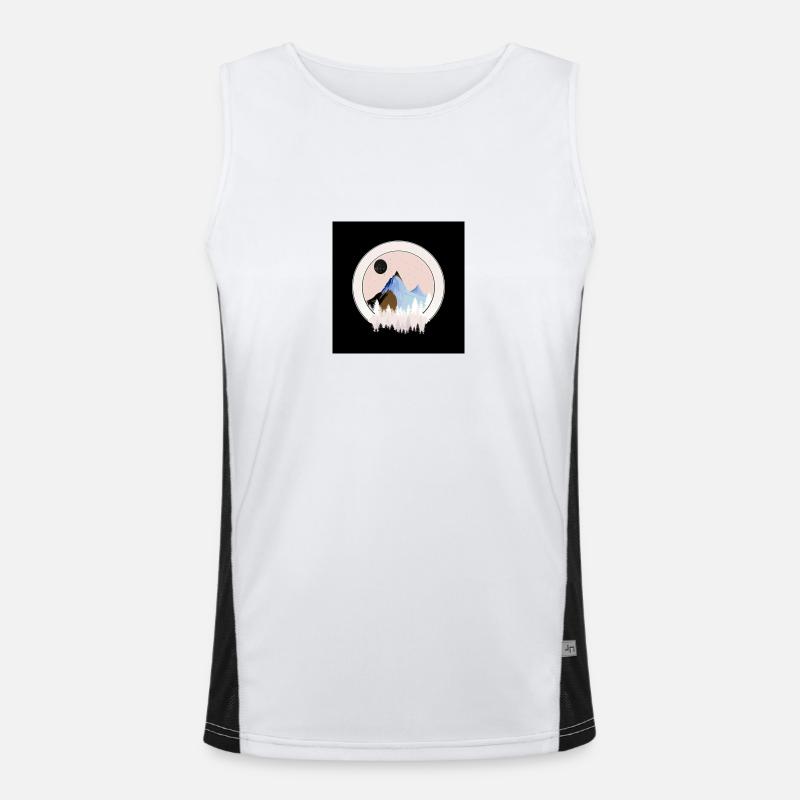 Berg Funktionelles Kontrast-Tank Top für Männer 