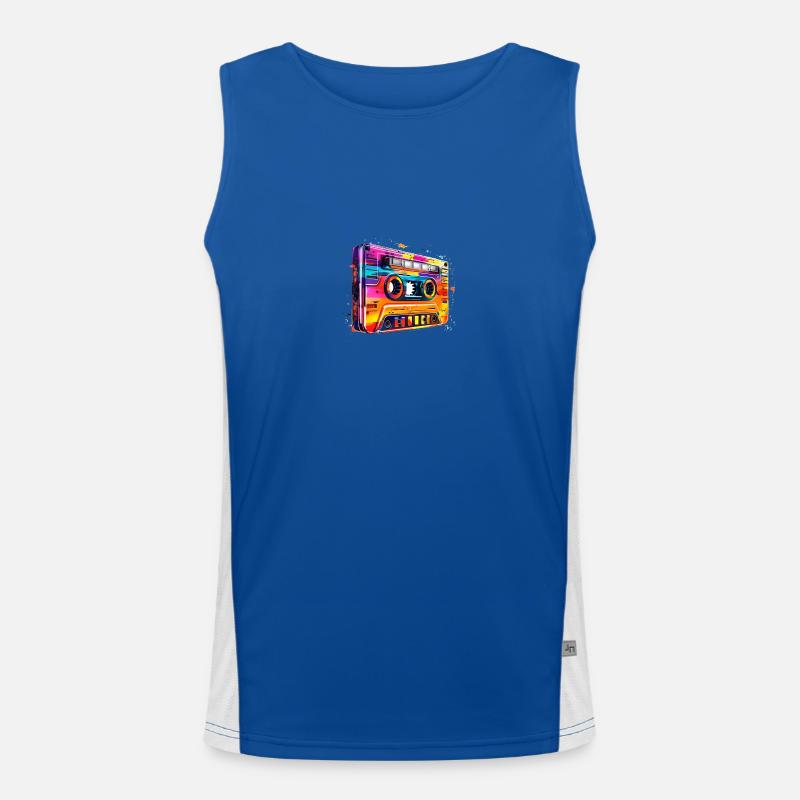Kassette Funktionelles Kontrast-Tank Top für Männer 