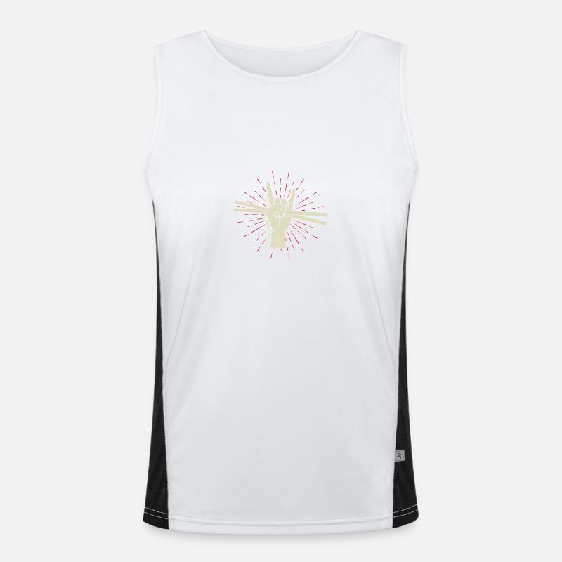 Drums, Drum, Music, Instrument Men's Functional Contrast Tank Top 