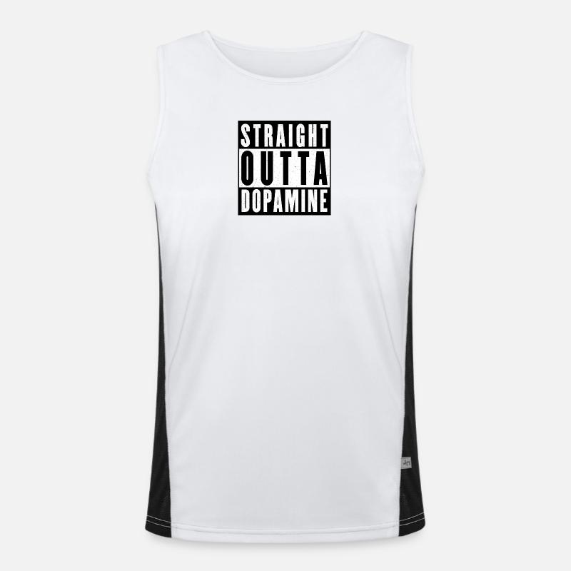 Dopamine Boost Bold Typography Men's Functional Contrast Tank Top 