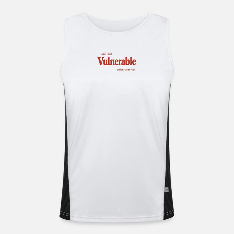 vulnerable_-2- Funktionelles Kontrast-Tank Top für Männer 