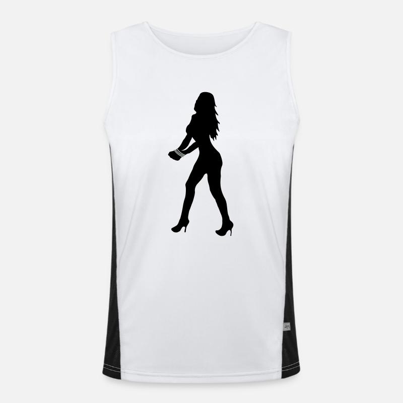 bondage_girly2 Débardeur respirant contrasté Homme 