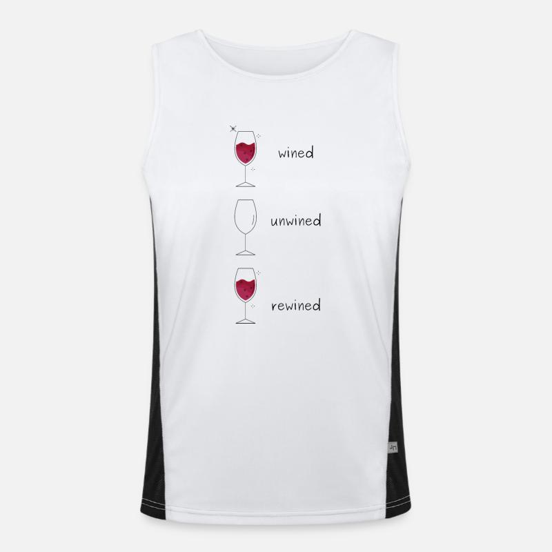 Wein Funktionelles Kontrast-Tank Top für Männer 