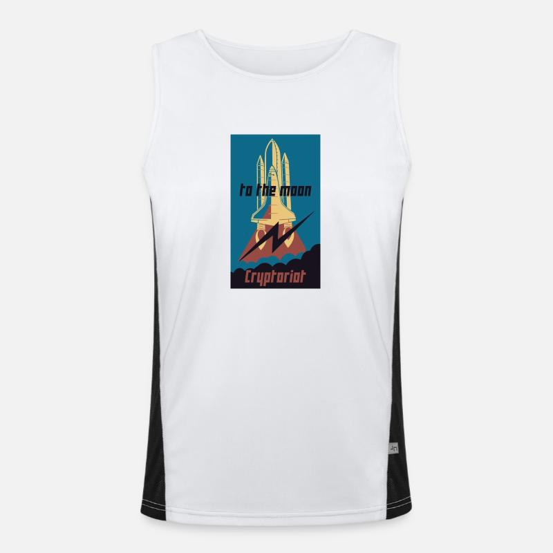 Cryptoriot Funktionelles Kontrast-Tank Top für Männer 