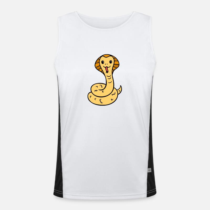 mignon serpent comique rieur Débardeur respirant contrasté Homme 