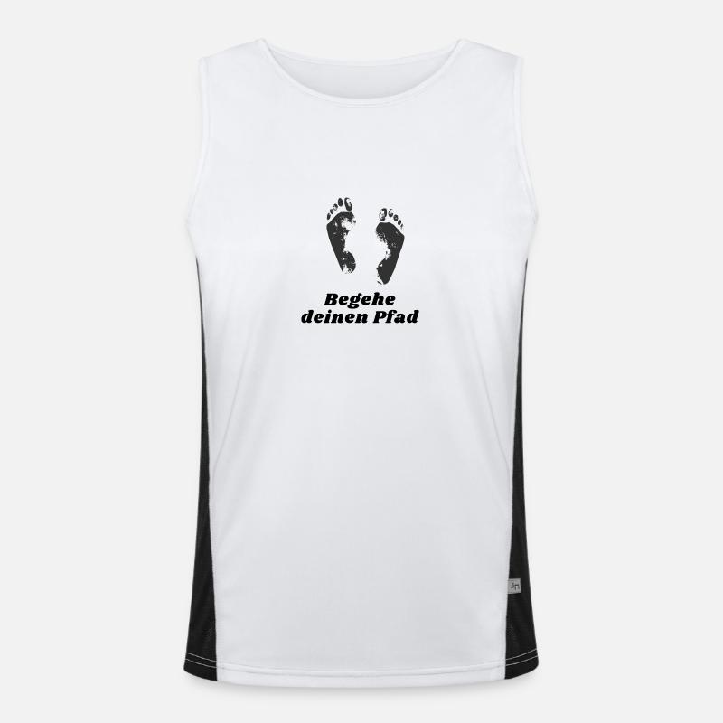 Walk your path Men's Functional Contrast Tank Top 