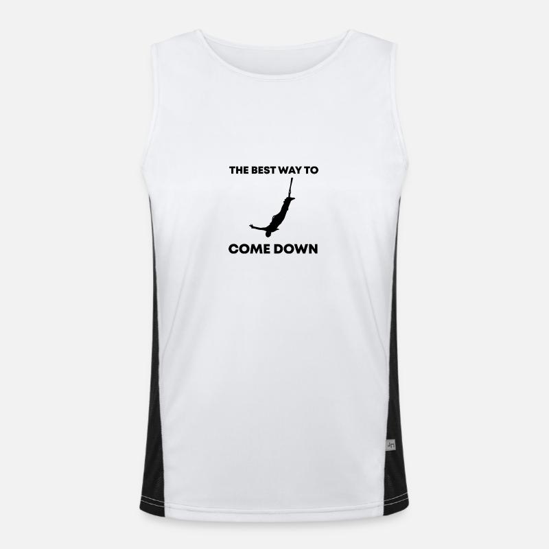 Bungee Jumping Evolution Sport Fun Funktionelles Kontrast-Tank Top für Männer 