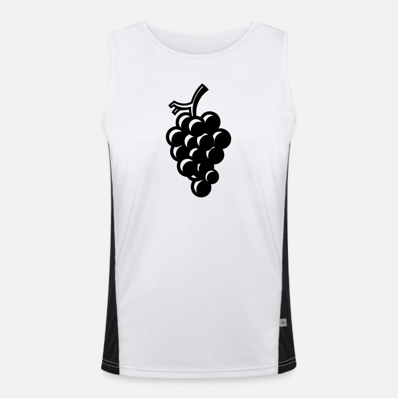 Weintraube Funktionelles Kontrast-Tank Top für Männer 